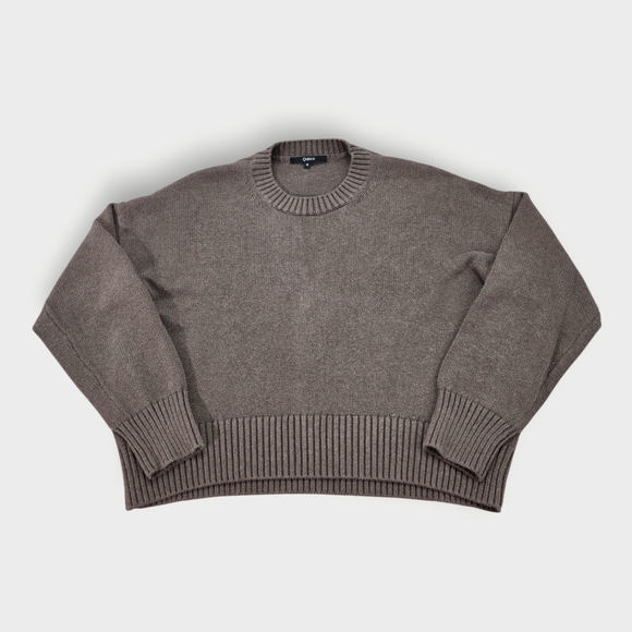 Quince 100% Organic Cotton Sweater Taupe Brown - Picture 1 of 10